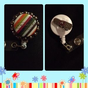 Homemade inspired retractable badge holder