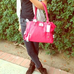 SOLD Beautiful, reddish pink bag.