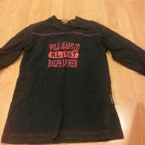 Boys Ralph Lauren shirt navy blue