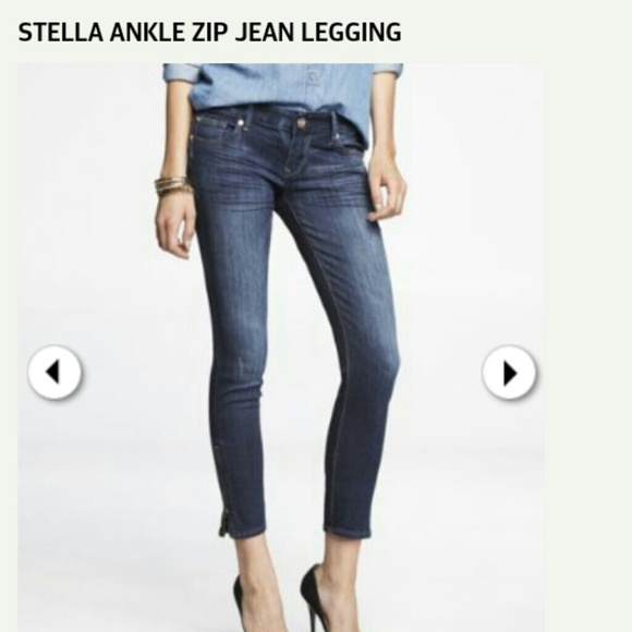 Express Stella ankle zip jeans