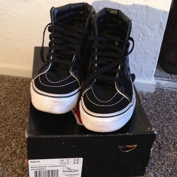 High top checkered vans - Picture 1 of 4