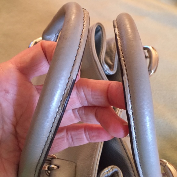 Silver TIGNANELLO  Leather Tote with Key Chain - Picture 6 of 8