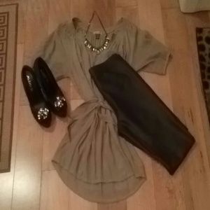 @missjennyz Brown Tie Tunic