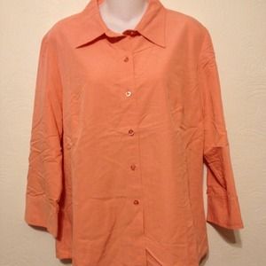 Liz Claiborne First Issue sz large peach shirt