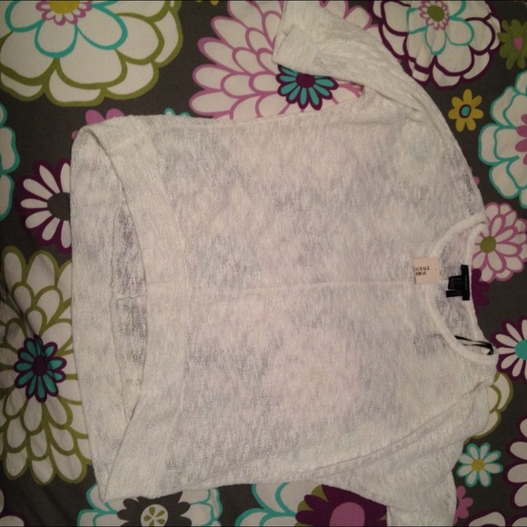 Cream Knit Top FOREVER 21