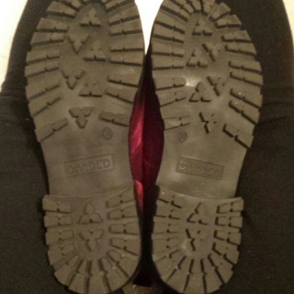 ❌SOLD❌ Velvet combat boots - Picture 3 of 4