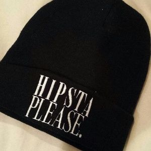 Cute and simple yet funny black beanie