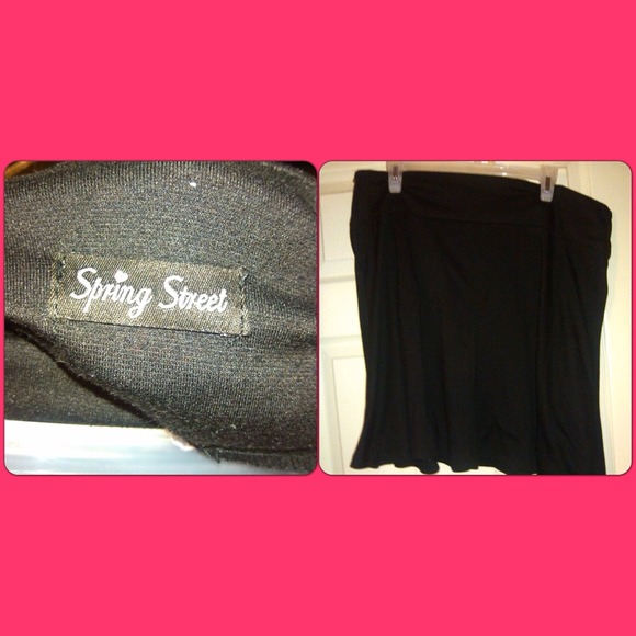 Plain black skirt