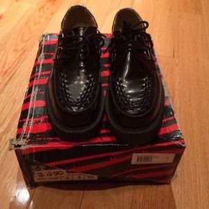 T.U.X leather creepers