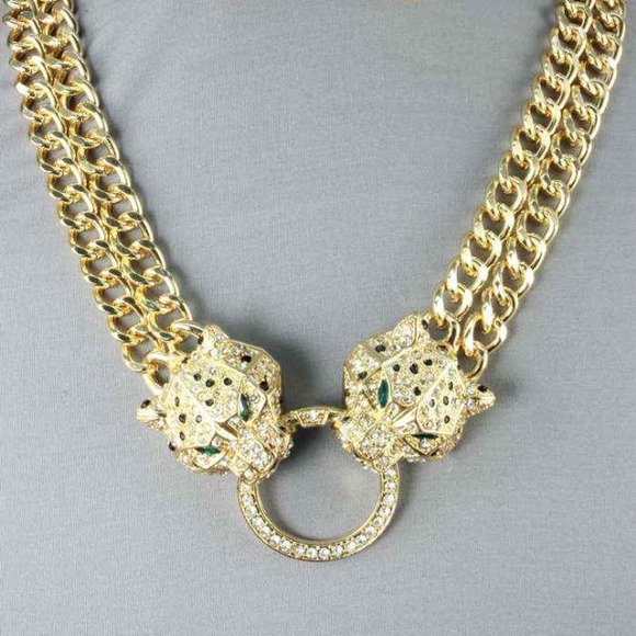 🐆Jaguar Paved Necklace🐆