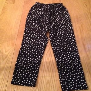 Super cute polka dot balloon pants!
