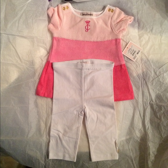 Authentic Juicy Terry cloth top and cotton bottom