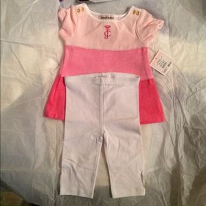 Authentic Juicy Terry cloth top and cotton bottom