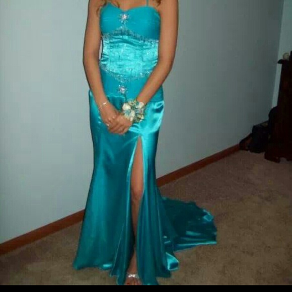 Turquoise formal dress