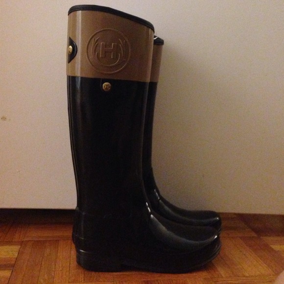 Hunter Regent Carlyle colorblock rain boots