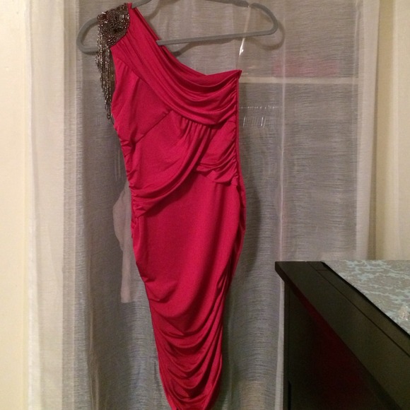 👠👠 1-sided shoulder pink dress 👠👠
