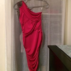 👠👠 1-sided shoulder pink dress 👠👠