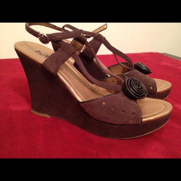 MIA Shoes - Mia Brand - Brown Suede and Leather Sandals