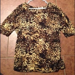 Cheetah print shirt