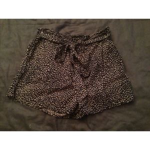 Giraffe print shorts