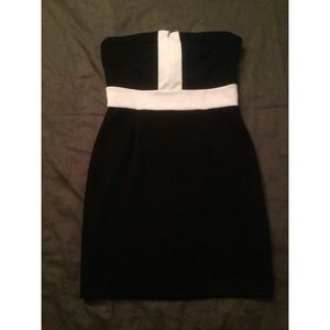 Color block cocktail dress