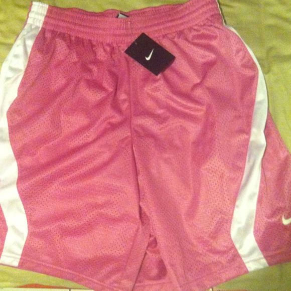 Women's pink basketball shorts