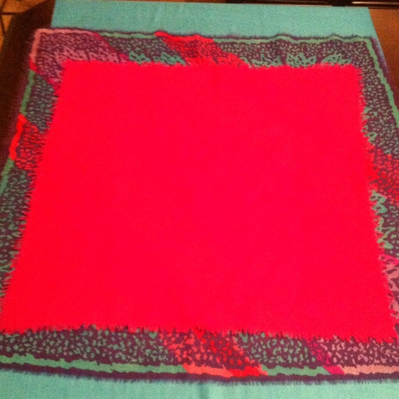 💗Vintage Bright Fringed Scarves Bundle--Two💗 - Picture 4 of 4