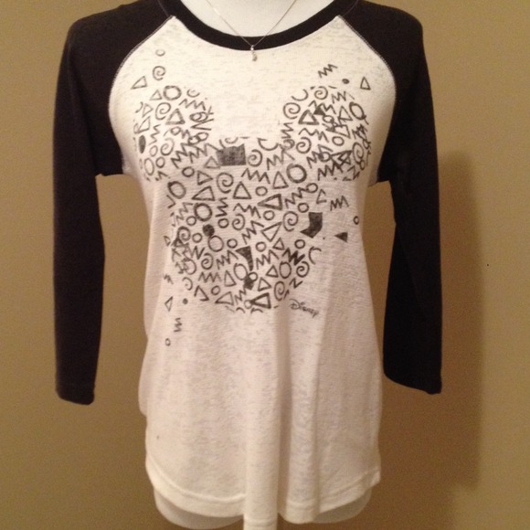 🌟 Junk Food 🌟 Mickey Mouse Baseball Tee