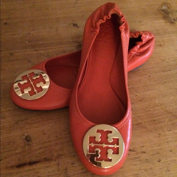 Tory Burch orange Ballet Flats Size 9