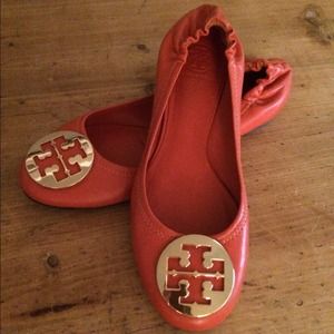 Tory Burch orange Ballet Flats Size 9