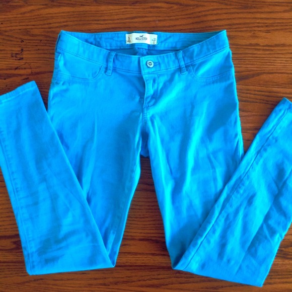 Aqua Blue Hollister Skinny Jeggings