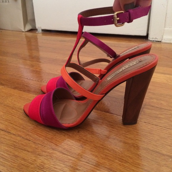 Zara Sandals.  summer color blocking. - Picture 1 of 4