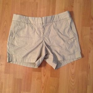 Kaki shorts from J Crew. Size 6