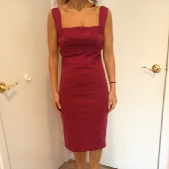 Robert Rodriguez burgundy dress