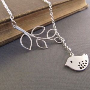 Beautiful Bird Lariat Style Necklace