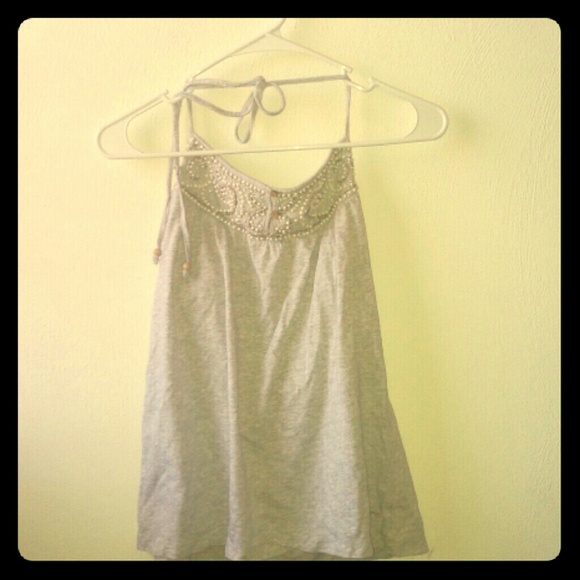 American eagle gray halter top