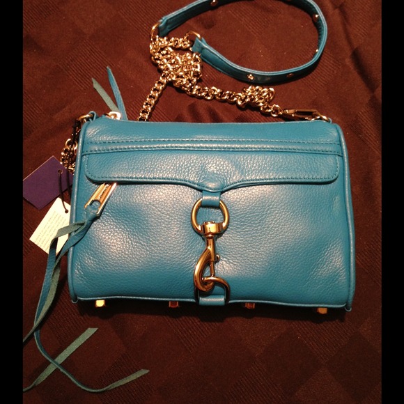 💕🌷HP🌷💕Rebecca  Minkoff Mini MAC (turquoise) - Picture 2 of 3