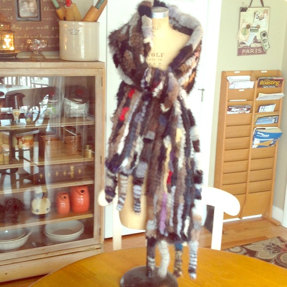 Reserved for PATS872 FUN COLORED MINK SCARF