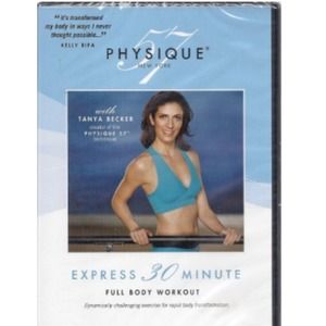 Physique 57 workout DVD with the ball