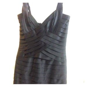 BCBG Max Azria "Mitzi" Bandage Dress in Black