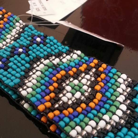 KENSIE BEADED STRETCHY BELT WAISTBAND - Picture 2 of 3