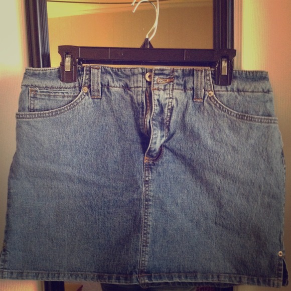 Blue jean skort/skirt
