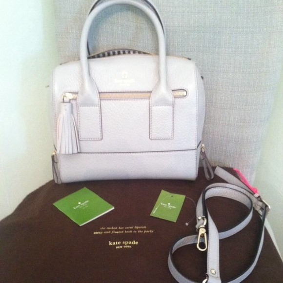 *Sold* Kate Spade Alessa in Gray. Beautiful bag!