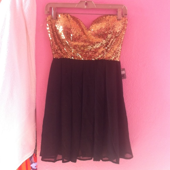 Gold & Black dress