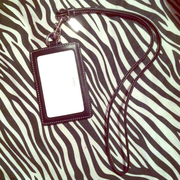 Black Coach Lanyard