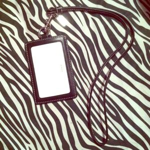 Black Coach Lanyard