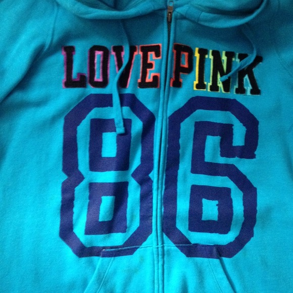 🚫TRADED🚫VSPink RainbowJacket🎀@dylanmirandaaaa🎀 - Picture 3 of 3