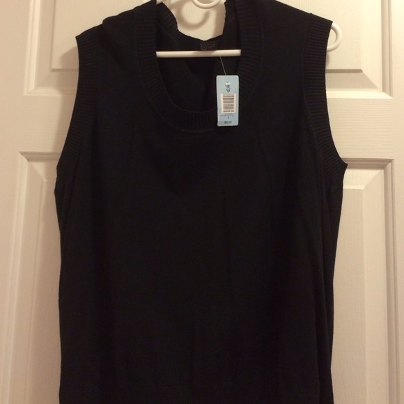 Black sleeveless sweater - Picture 3 of 3