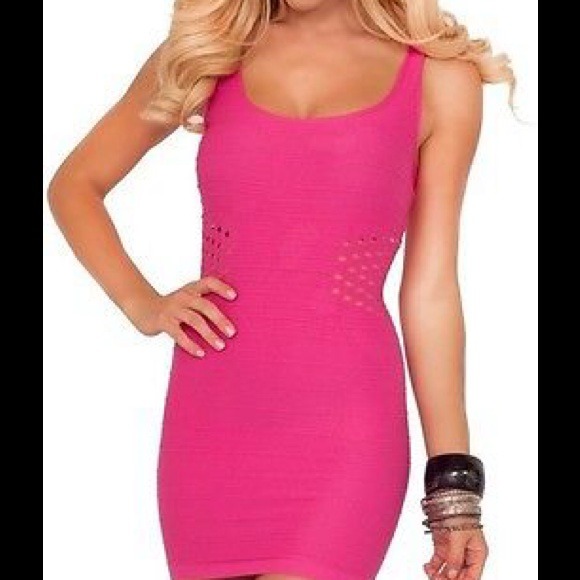 Dresses & Skirts - Pink cocktail/bandage dress!