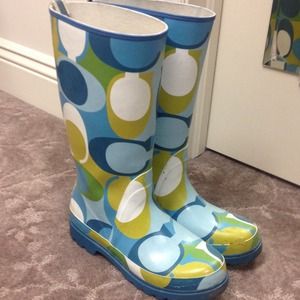 SALE Coach optic rainboots - size 8